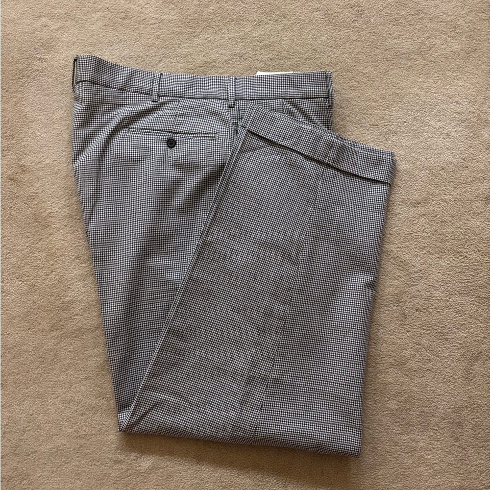 Vintage Polo Ralph Lauren Pleated Cuffed Men's 36x27 Cotton Houndstooth Pants